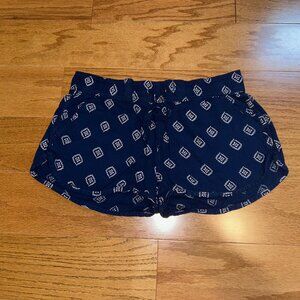 Patterned Blue Shorts